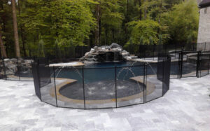 Black Concrete Curved